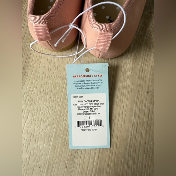 Girl’s Cat & Jack - Pink ballet flats - NWT - Picture 5 of 7